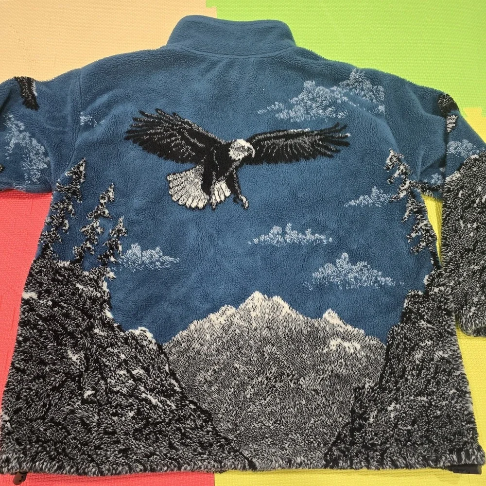 Black‎ Mountain Outdoor Gear Bald Eagle Mountain Nature Fleece Jacket Full Zip M